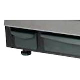 thumbnail of EURAST - Houtskool oven zwart met rooster van 585 x 465 en vlamdoorkits - 700x610x1100 mm - 5210105C