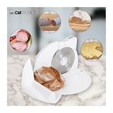 thumbnail of Clatronic AS 2958 Cortafiambres Plegable, Cuchilla Especial Acero Inox., Corte Ajustable, 3 Velocidades, Compacto, 180W, Blanco