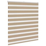 thumbnail of vidaXL Doppelrollo Sandbraun 130x100 cm Stoffbreite 125,9 cm Polyester