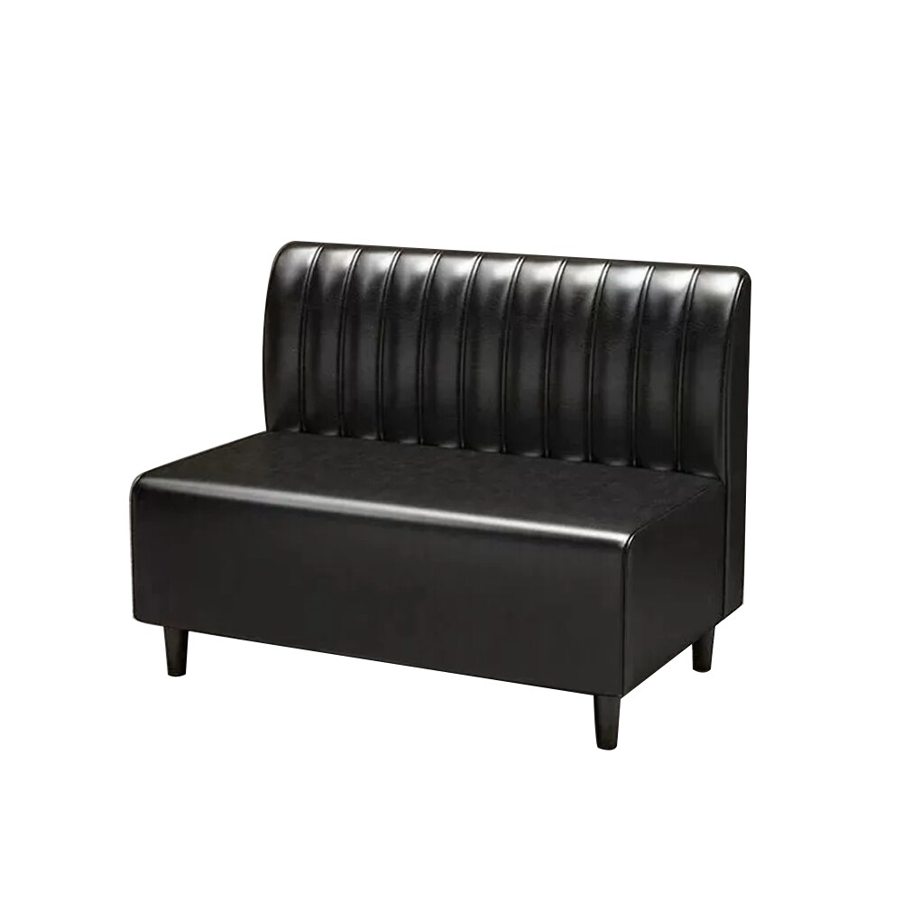 360Home Gastro Sitzbank Dinerbank Sofa Gastronomiemöbel Cafe Bar Restaurants Hotel Einrichtung Stuhl 120*65*85cm 【A28-91 】Schwarz