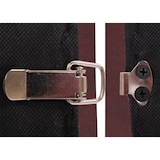 thumbnail of Modular 4-Sitzer Sofa Couch Lyon, Kunstleder ~ rot-braun