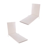 thumbnail of Pack 2 cojines para tumbona de exterior color beige, Tamaño 196x60x5 cm, Repelente al agua, Desenfundable