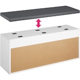 thumbnail of tectake Banc à chaussures NATALYA avec coussin d'assise 104x30x49cm - blanc - 403623