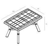 thumbnail of garbar DALIA Table Rectangulaire Intérieur, Extérieur 140x90 Anthracite