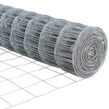 thumbnail of vidaXL Zaun mit Pfosten Silber 1,2 x 25 m Stahl