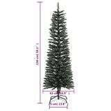 thumbnail of vidaXL Künstlicher Weihnachtsbaum mit Ständer Schlank Grün 150 cm PVC