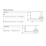 thumbnail of LANTAU XL LED-Gleichstromventilator in mattem Nickel