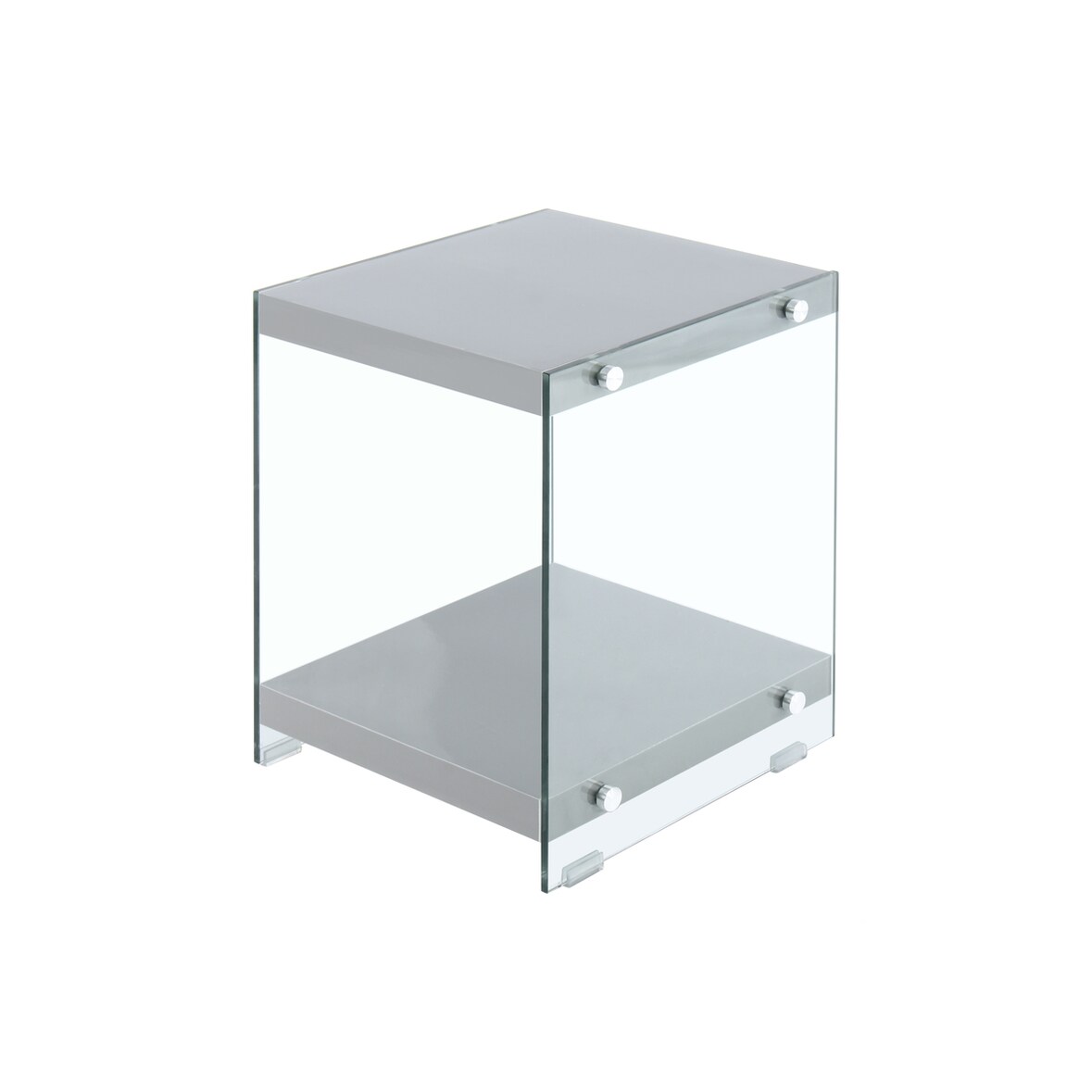 Kayoom Beistelltisch Elementary 125 Grau, ca. 35cm (L/T) x 35cm (B) x 45cm (H)