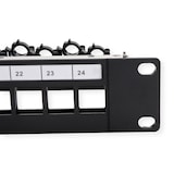 thumbnail of ROLINE 19" keystone module rack, leeg, 24P. afgeschermd , Clip bevestiging, zwart