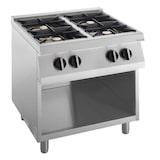 thumbnail of KBS Gasherd 4 Brenner 24 Kw Offener Unterbau 800x730x900 mm Pilotflamme