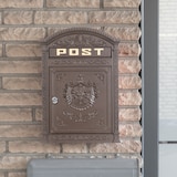 thumbnail of Briefkasten Englischer Postkasten zur Wandmontage braun Nostalgie Antik Stil