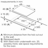 thumbnail of SIEMENS iQ300 ET845HH17 | Autarkes Glaskeramik-Kochfeld mit Bräterzone, 80 cm