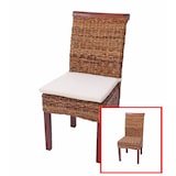 thumbnail of Décoshop26 - Lot de 2 chaises de salle à manger en banane tresse design rustique 04_0000195