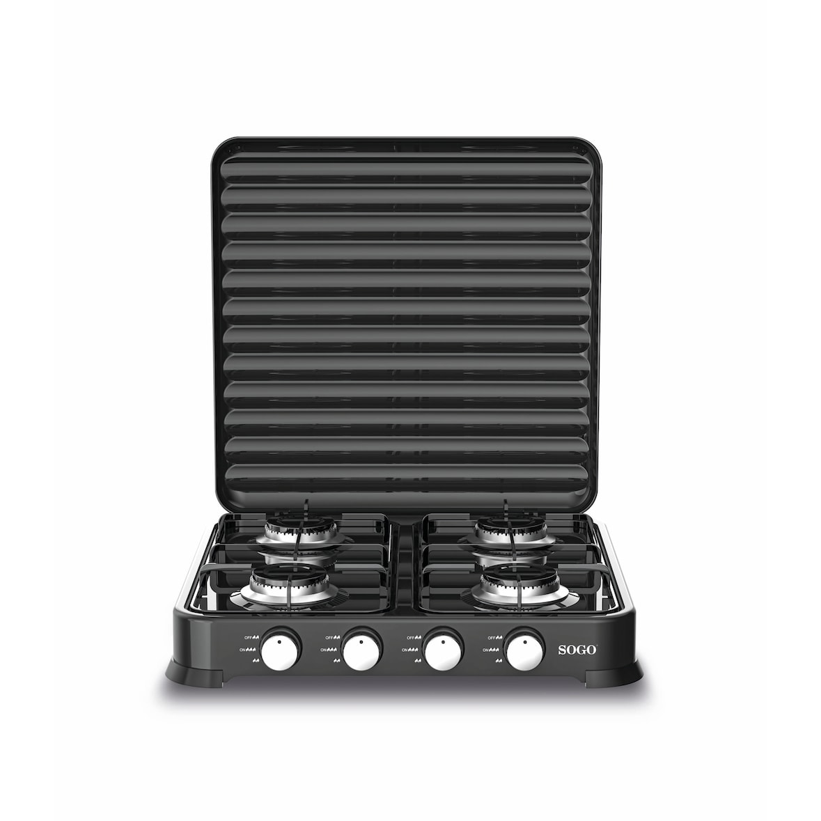 Cocina De Gas De 4 Fuegos Sogo - Consumo 4X160G/H Potencia 4 X 2.2 Kw