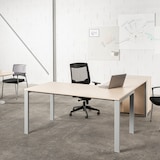 thumbnail of Rocada mesa de oficina serie total 180x80 aluminio/blanco