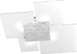 thumbnail of Toplight Rechteckige Deckenleuchte Upgrade 4 Lichter mit GX53 Fassung, silberne und weiße Farbstruktur, modernes Design 91x86x15cm