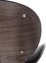 thumbnail of Décoshop26 - Drehbarer Barhocker x1 Retro-Design schwarzes PVC Sitzschale aus gebogenem Holz 04_0008579