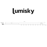 thumbnail of Lumisky Luzes de corda solares FANTASY STAR com 10 LEDs e 8 metros de comprimento Corda Bege