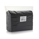 thumbnail of 500 Mehrweg Plastik Trinkhalme / Strohhalme schwarz flexibel 21 cm Ø 5 mm