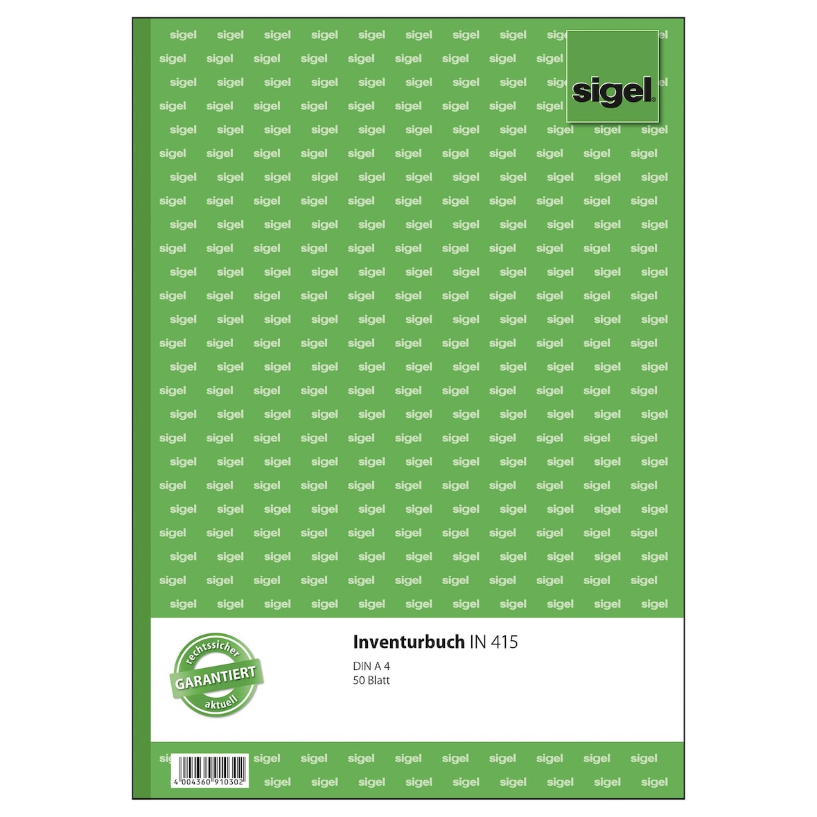 Sigel IN415 Livre d'inventaire format A4, 50 feuilles