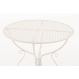 thumbnail of Décoshop26 - Smeedijzeren tuintafel diameter Ø 70 cm wit MDJ10044