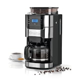 thumbnail of Barista Kaffeemaschine mit Mahlwerk inkl. Glaskanne - 12 Tassen für Bohnen & Pulver - 1.5l Kaffeekanne - 900W Edelstahl/Schwarz