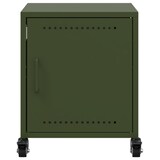 thumbnail of Tables de chevet 2 pcs vert olive 36x39x43,5 cm acier – Modèle Nature Nuit