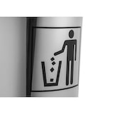 thumbnail of aro Cendrier sur pied  - avec poubelle, acier inoxydable, Ø env. 29,5 cm