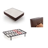 thumbnail of Pack Colchón + Cabecero Tapizado + Somier Descansin | 150x180 | Wengue | Ideal para Personas con Dolores de Espalda | Facil montaje | Silencioso