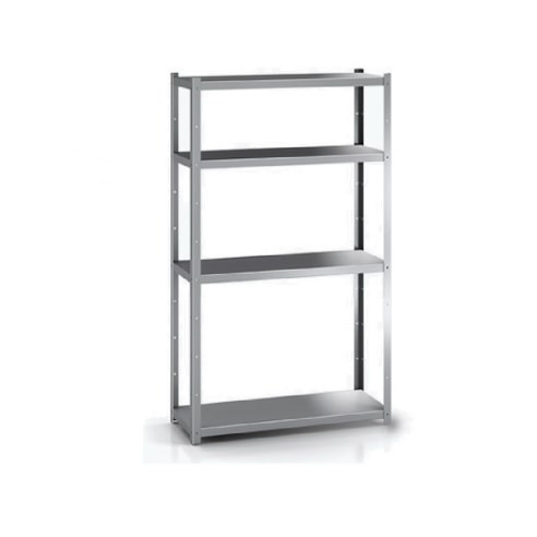 Stalen legbordstelling 1 mm, 4 hoogtes, 1000x400x1700 mm by Distform