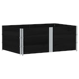 thumbnail of Helloshop26 - Hochbeet für Pflanzen Blumen Terrasse Garten 150 x 100 cm massives schwarzes Kiefernholz 02_0037425