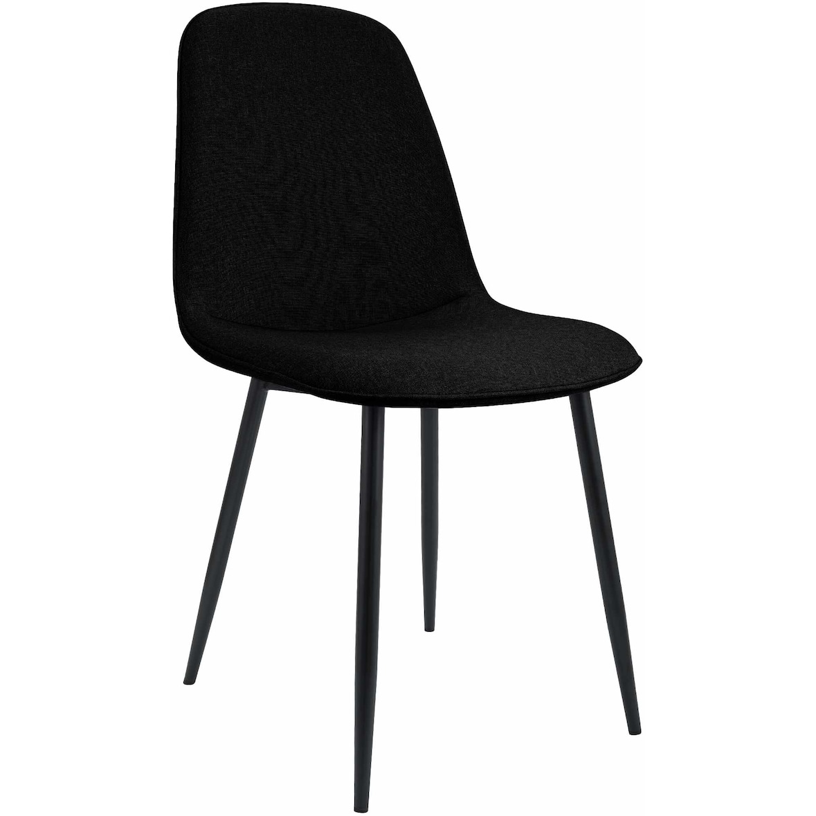 CHEFGASTRO Esszimmerstuhl MEXICO CITY Stoff HxBxT 88x45x54cm Schwarz Küchenstuhl