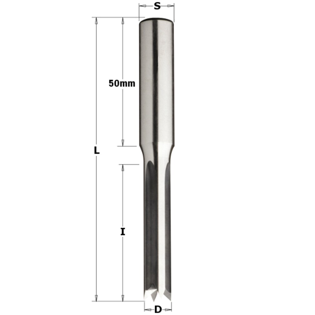 Langlochfräsbohrer; Ausführung rechts; AØ 20mm; Schaftdurchmesser 13mm