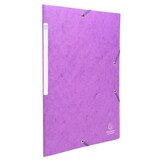 thumbnail of Exacompta  Cod. 55757E - Cartella 3 lembi con elastici Maxi Capacity Scotten cartoncino lustré 425 g/mq - 24x32cm viola  - Confezione da  50 pz.