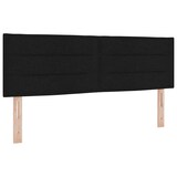 thumbnail of vidaXL Boxspringbett mit Kopfteil Schwarz 160 x 200 cm Stoff