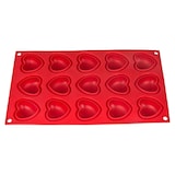 thumbnail of Silikonform Herzen - rot 29x17,5x3cm - 1 Form - Silikon Form Backen, Seife & mehr - Backform