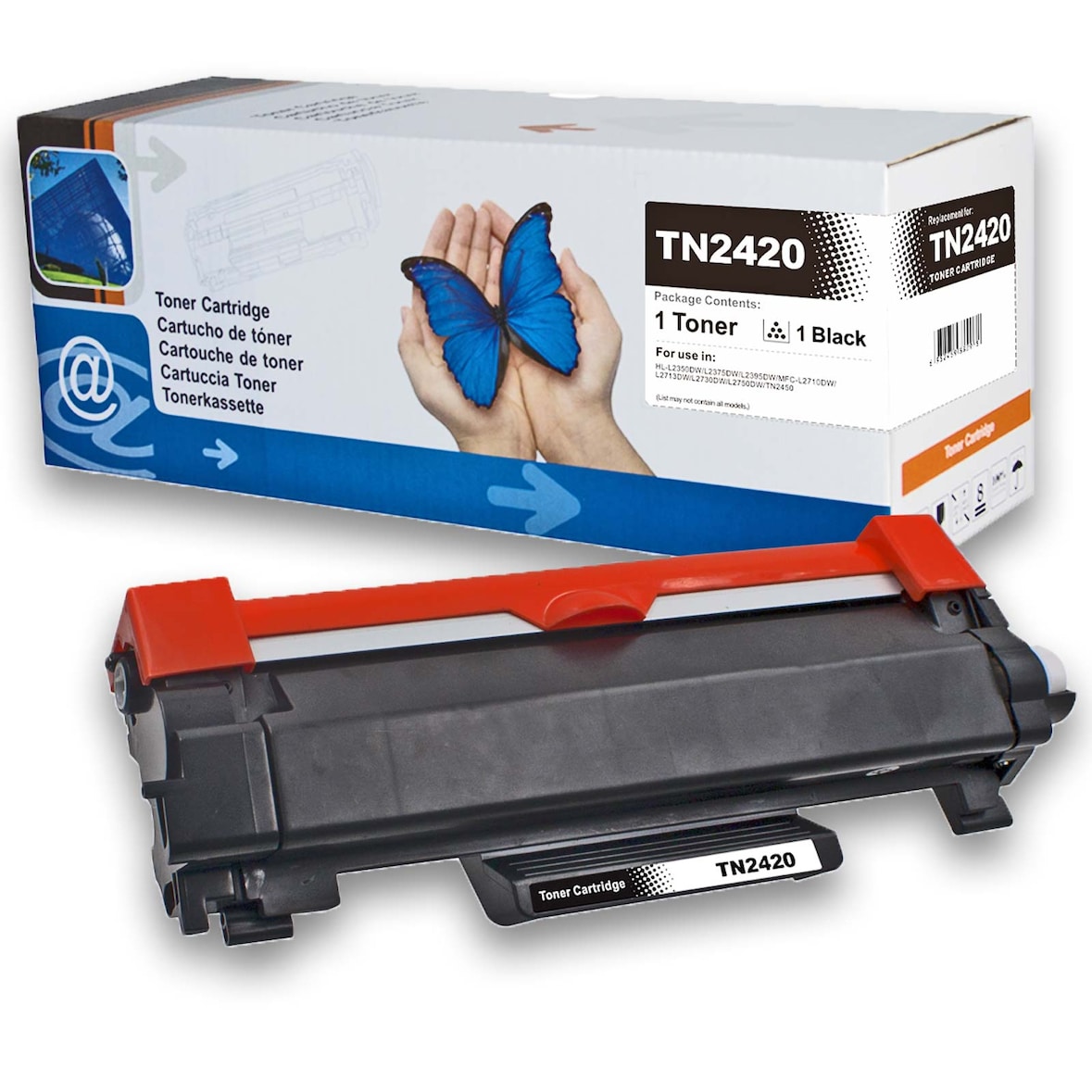D&C TN-2420 Toner Schwarz kompatibel für Brother HL-L2375DW - 3.000 Seiten