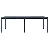 thumbnail of vidaXL Gartentisch Anthrazit 220x90x72 cm Kunststoff Rattan-Optik