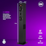 thumbnail of NGS Sky Charm 2.1- Torre de Sonido Bluetooth 80W con Entrada óptica, USB, Radio FM y AUX IN