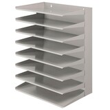 thumbnail of PROREGAL Sortierregal aus Metall mit 8 Fächern | HxBxT 50x38x25cm | Bis DIN A4-Format | Grau