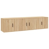 thumbnail of Helloshop26 - Ensemble de meubles armoire buffet TV télévision salon chambre séjour 3 pièces chêne sonoma bois d'ingénierie brun 02_0024616