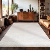 thumbnail of Carpetsale24, Kurzflor Teppich Wohnzimmer 160 x 230 cm, Creme Einfarbig Skandi-Boho Deko, 3D-Effekt, Extra Weich für Flur, Schlafzimmer und Küche