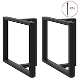 thumbnail of Helloshop26 - Juego de 2 patas para mesa de comedor en forma de T 90 x 35 x 73 cm con niveladores ajustables diseño moderno acero 02_0057330