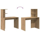 thumbnail of Scrivania artigianale in rovere 102 x 50 x 124 cm in derivati \u200b\u200bdel legno modello Vega StudioDesk Panorama