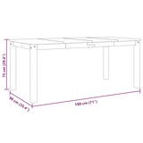 thumbnail of Mesa de comedor Panama madera maciza pino blanco 180x90x75 cm