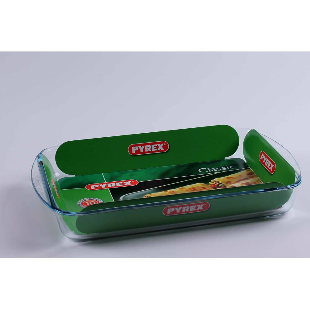 Plat à lasagnes 40x25 cm -  370.00 cl Transparent / Cristal Rectangulaire Verre Pyrex 40.00x27.00 cm