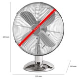 thumbnail of Ventilateur de table design Inox 30 cm Proficare PC-VL 3063 M