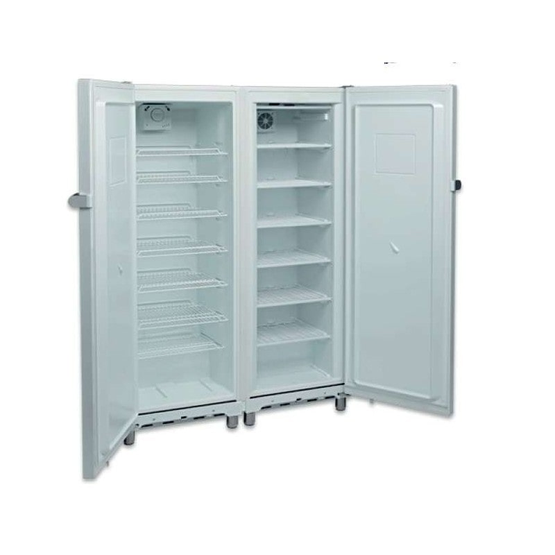 Vertical Refrigerado e Congelador branco lacado - 1220x650x1820 - 220 + 105 W