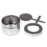 thumbnail of Edelstahl Speisenwärmer Runder Warmhaltebehälter Chafing Dish 3,5 Liter