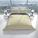 thumbnail of Baumwolle Bettwäsche Set 200x200 cm Taupe Anthrazit Wendebettwäsche mit Reißverschluss